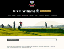 Tablet Screenshot of dunscargolfclub.com